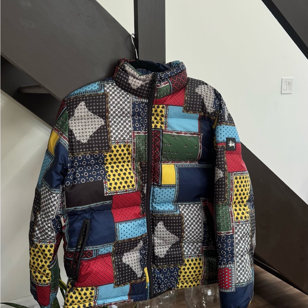 Stussy patchwork puffer
